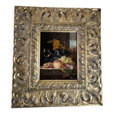 huile sur panneau dans le gout XVIIème (XXiéme siecle ) nature morte