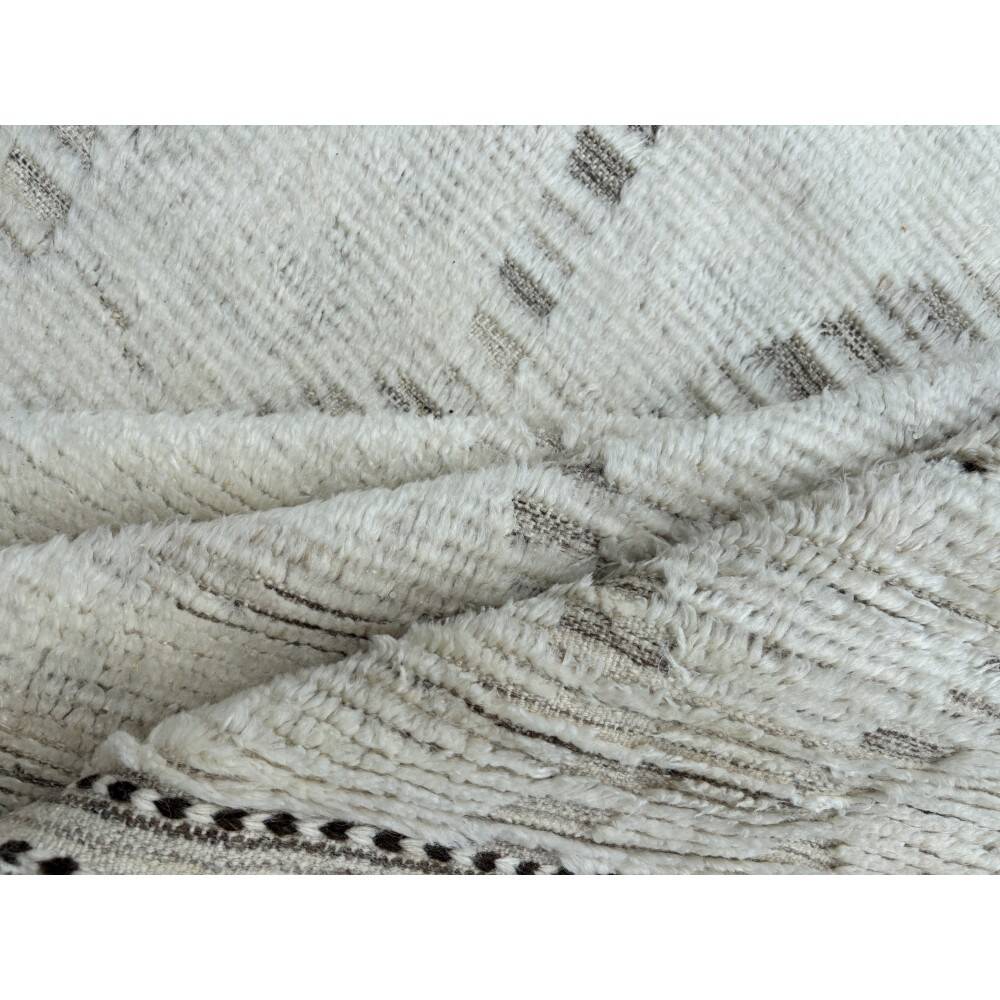 Modern Moroccan style Handmade Rug. 100% Natural Wool. Custom Options Available