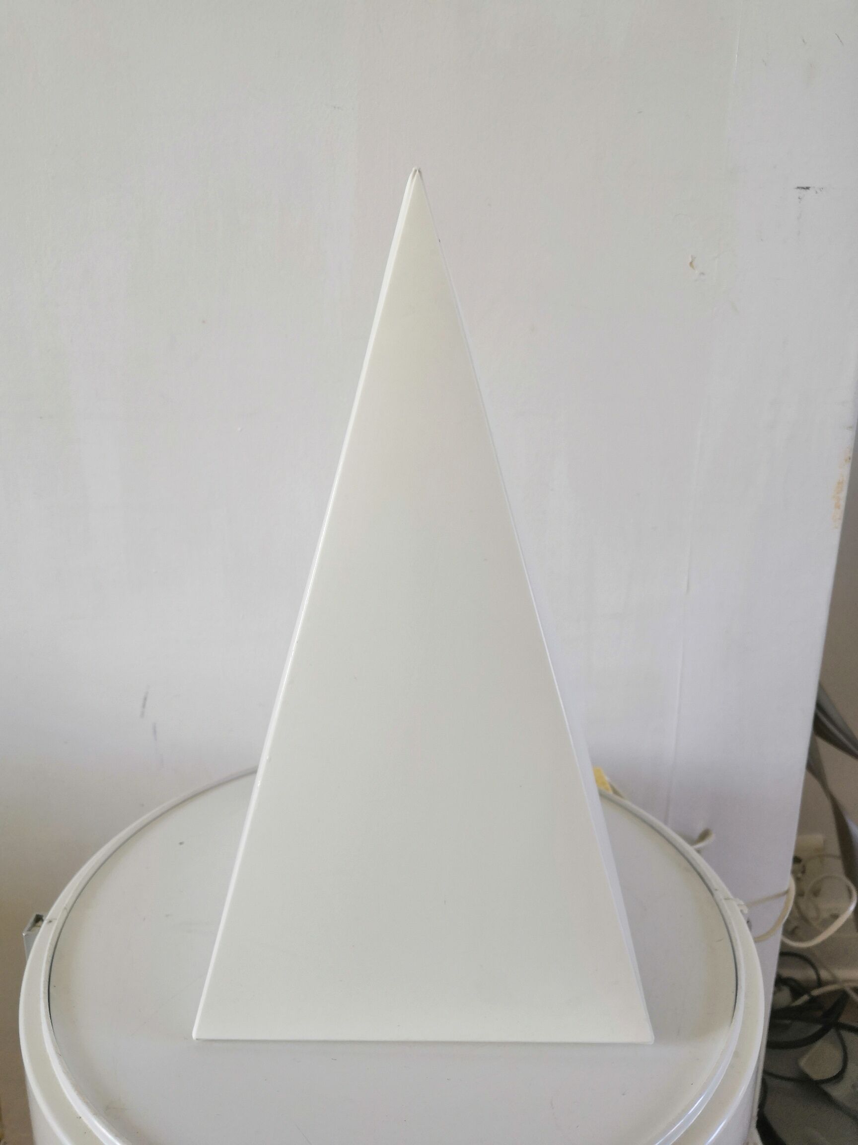 Pyramid lamp signed Woja Holland design 80, 35 cm