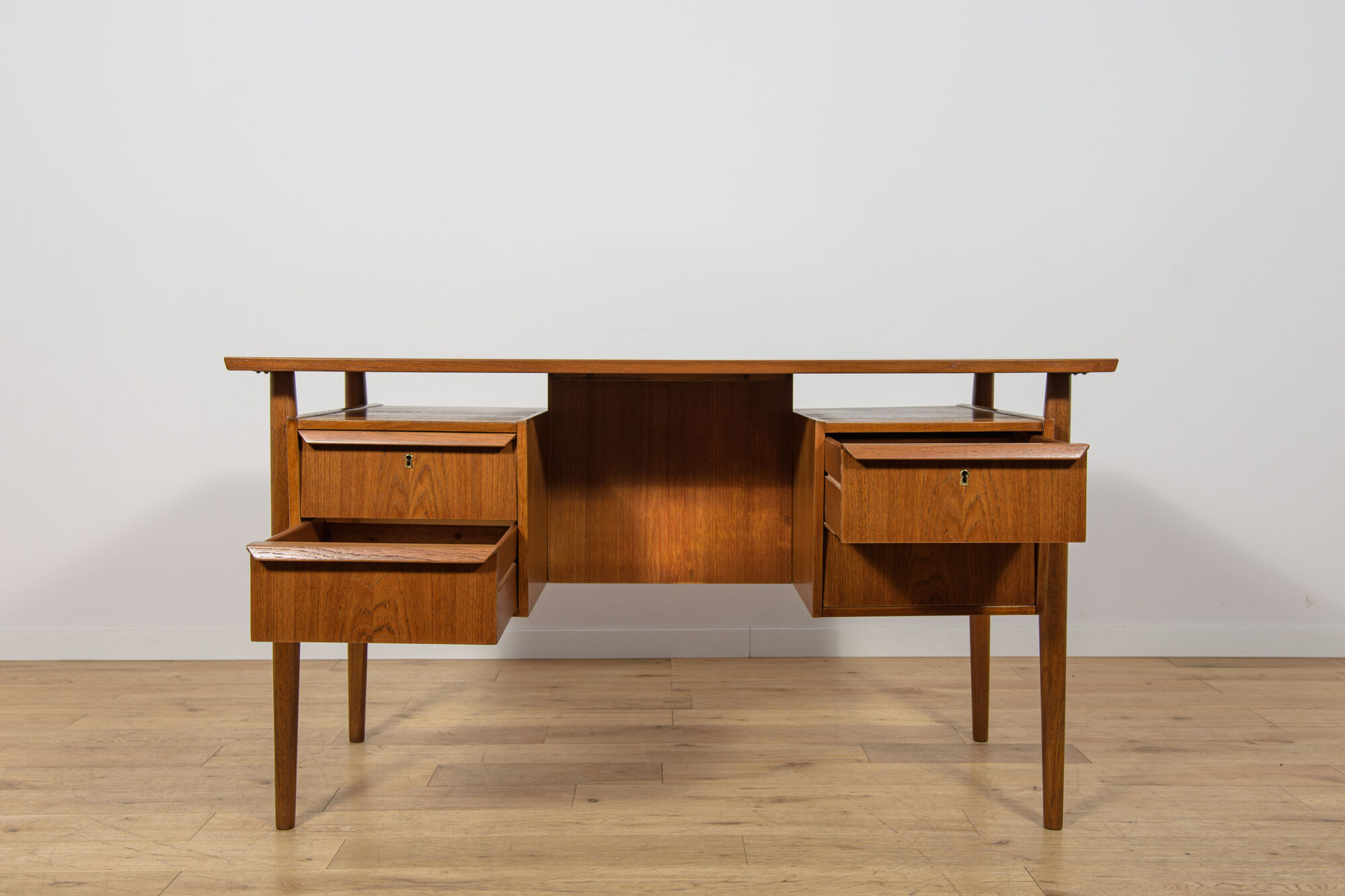 Mid-Century Teak Desk by Gunnar Nielsen Tibergaard, Denmark, 1960s