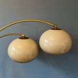Vintage Dijkstra double arc mushroom floor lamp
