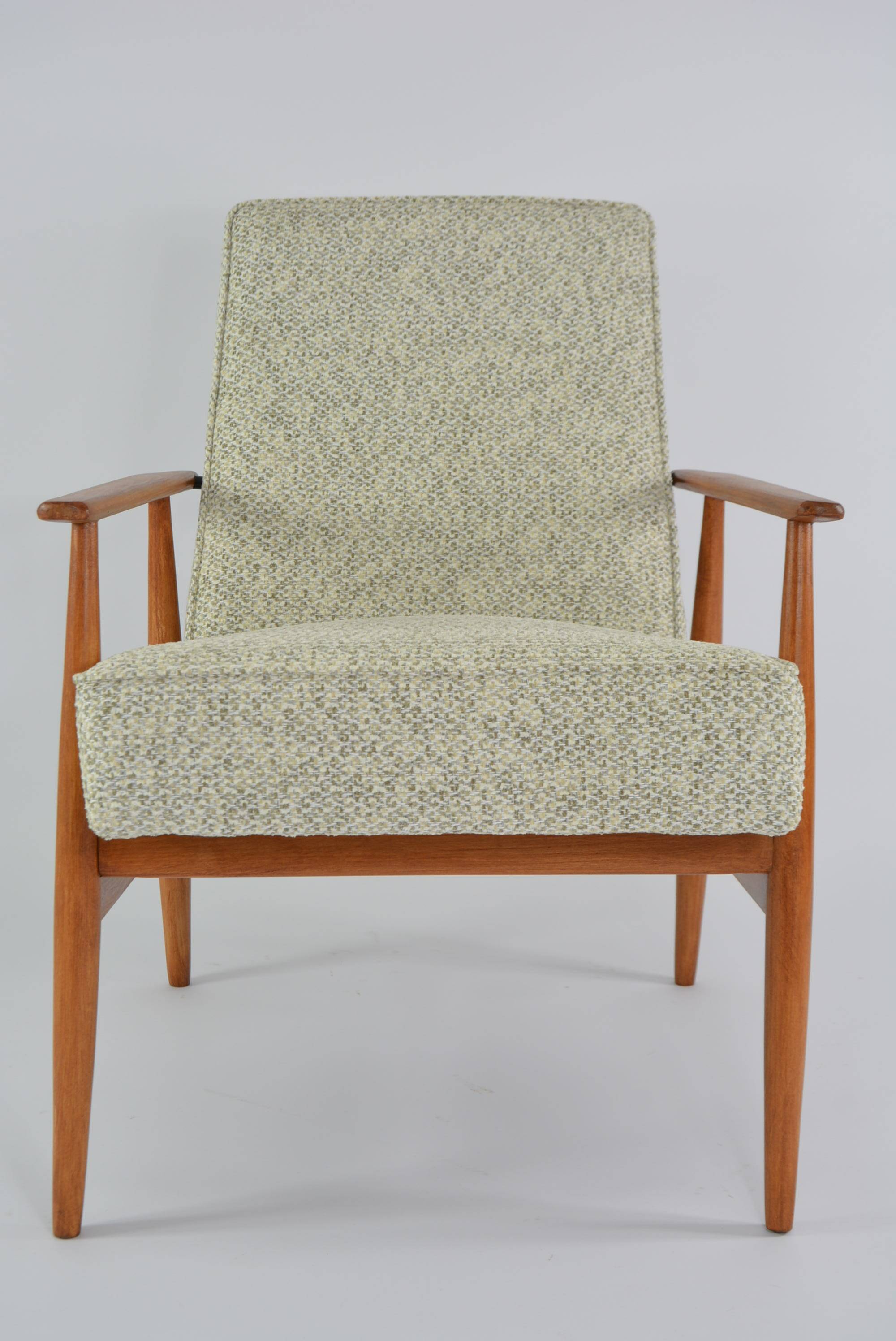 Fox armchair mottled beige green