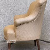 Toad armchair style Napoleon III fringe pompoms