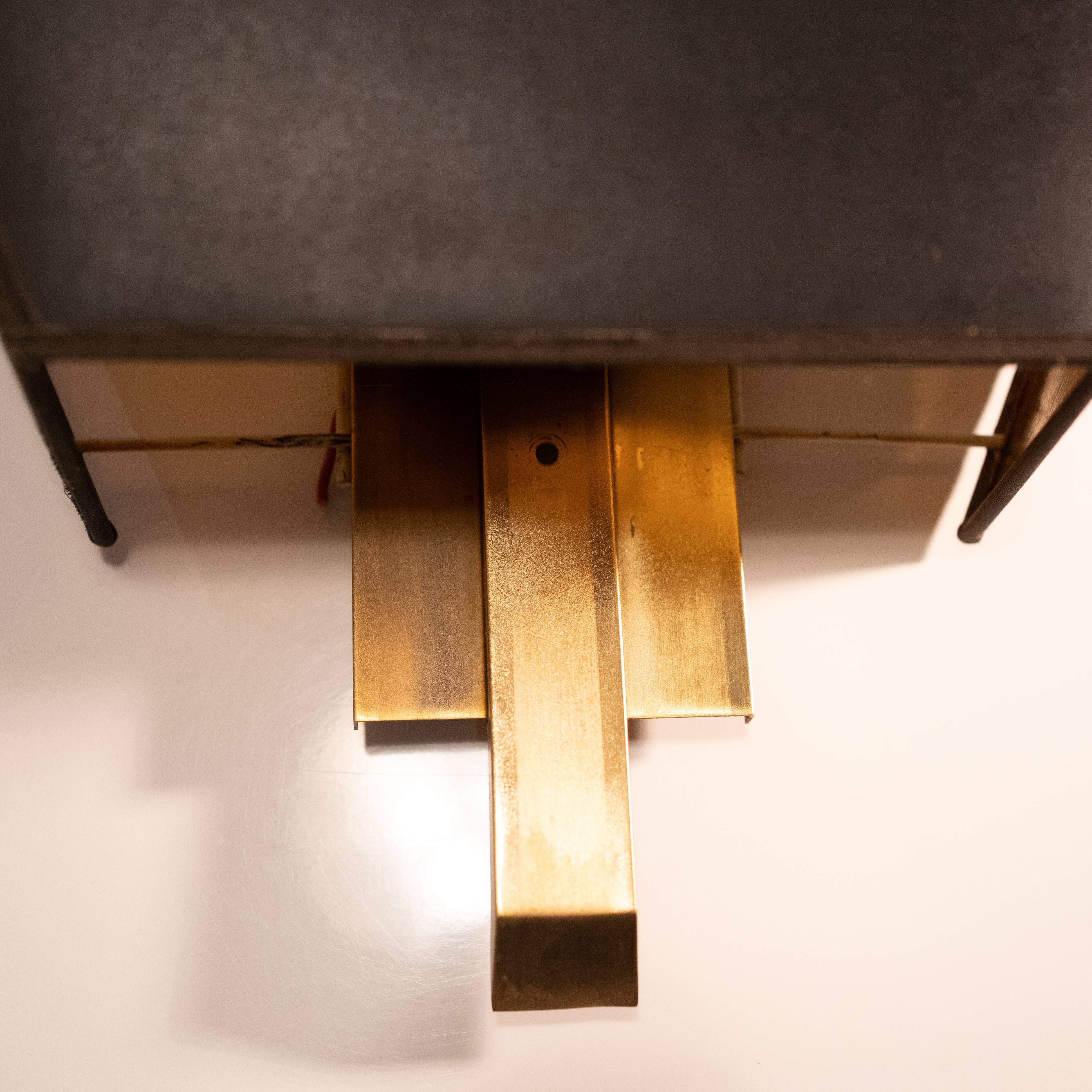 Pair of gilded brass sconces, deknudt