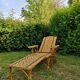 Long rattan chair - bamboo