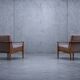 Pair of Scandinavian armchairs by Carl Straub - Vintage 1950s 1960s