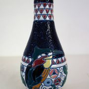 Art Deco ceramic vase with bird decoration by Amphora, 1920