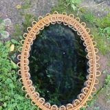 Rattan mirror Italy design