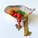 Murano glass shell catchall, Italy, 1980s