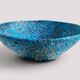 Turquoise ceramic fruit bowl by Charles Cart Vallauris, circa the 1960s.