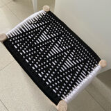 Black and white Moroccan bench
