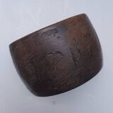 Stoneware empty pocket / pot with lid