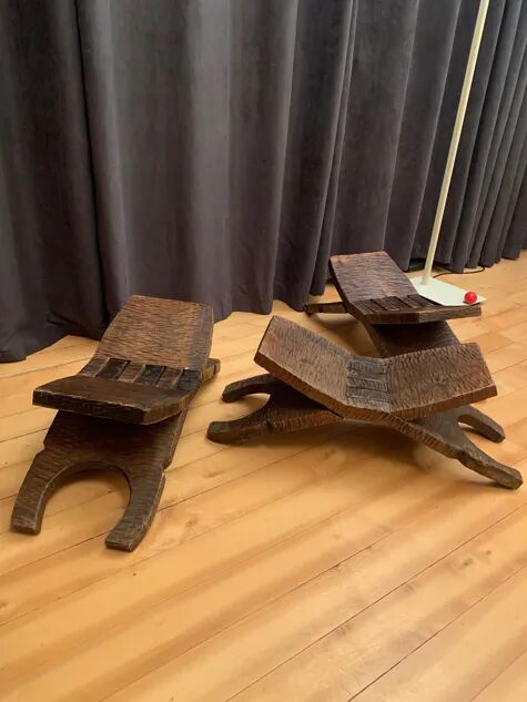 A set of three stools designed by Don S. Shoemaker, Señal SA, Mexico, 1960s