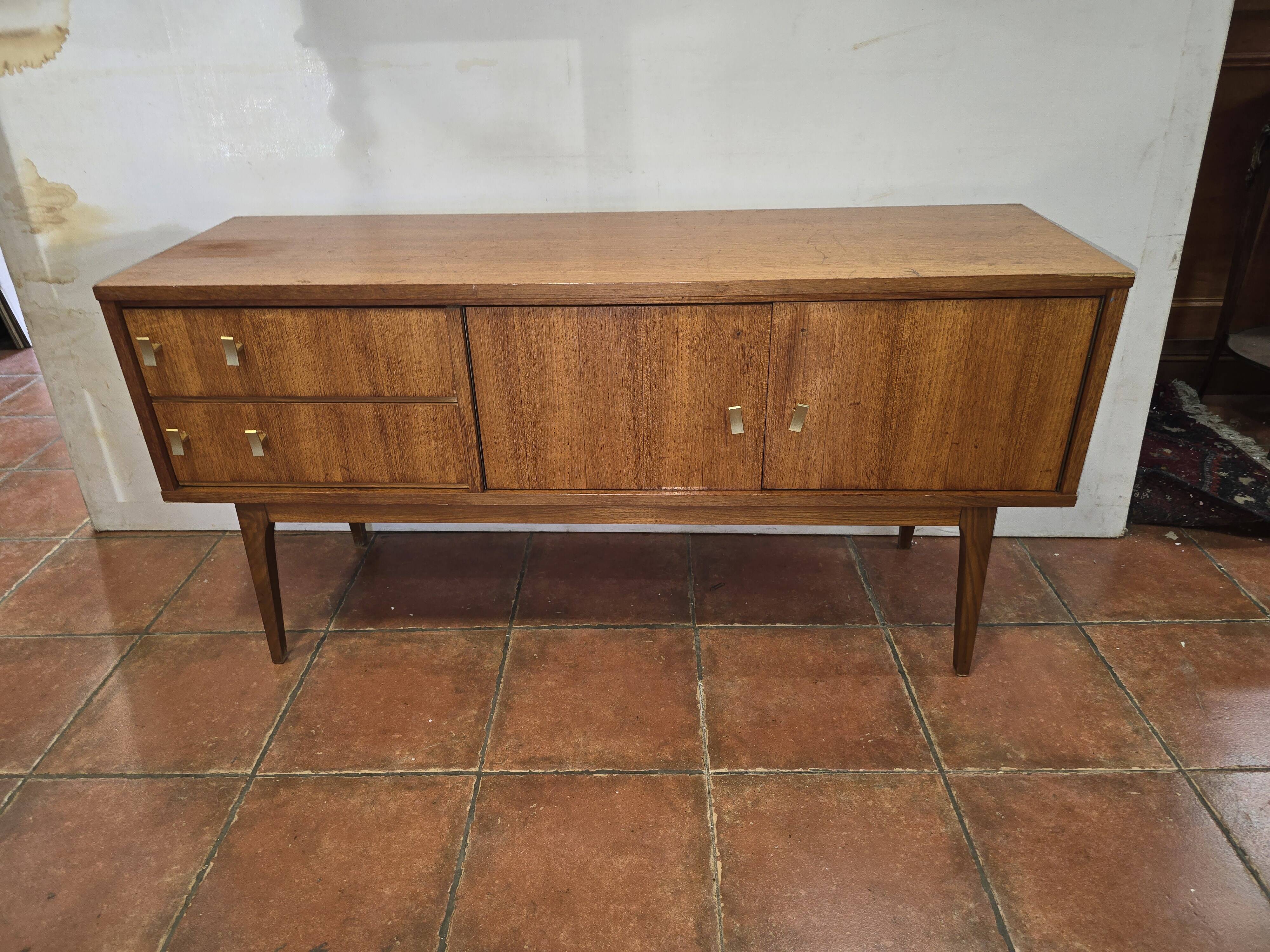 Scandinavian oak sideboard from the 60s, 125cms L