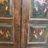 Ancienne double porte bois peint
