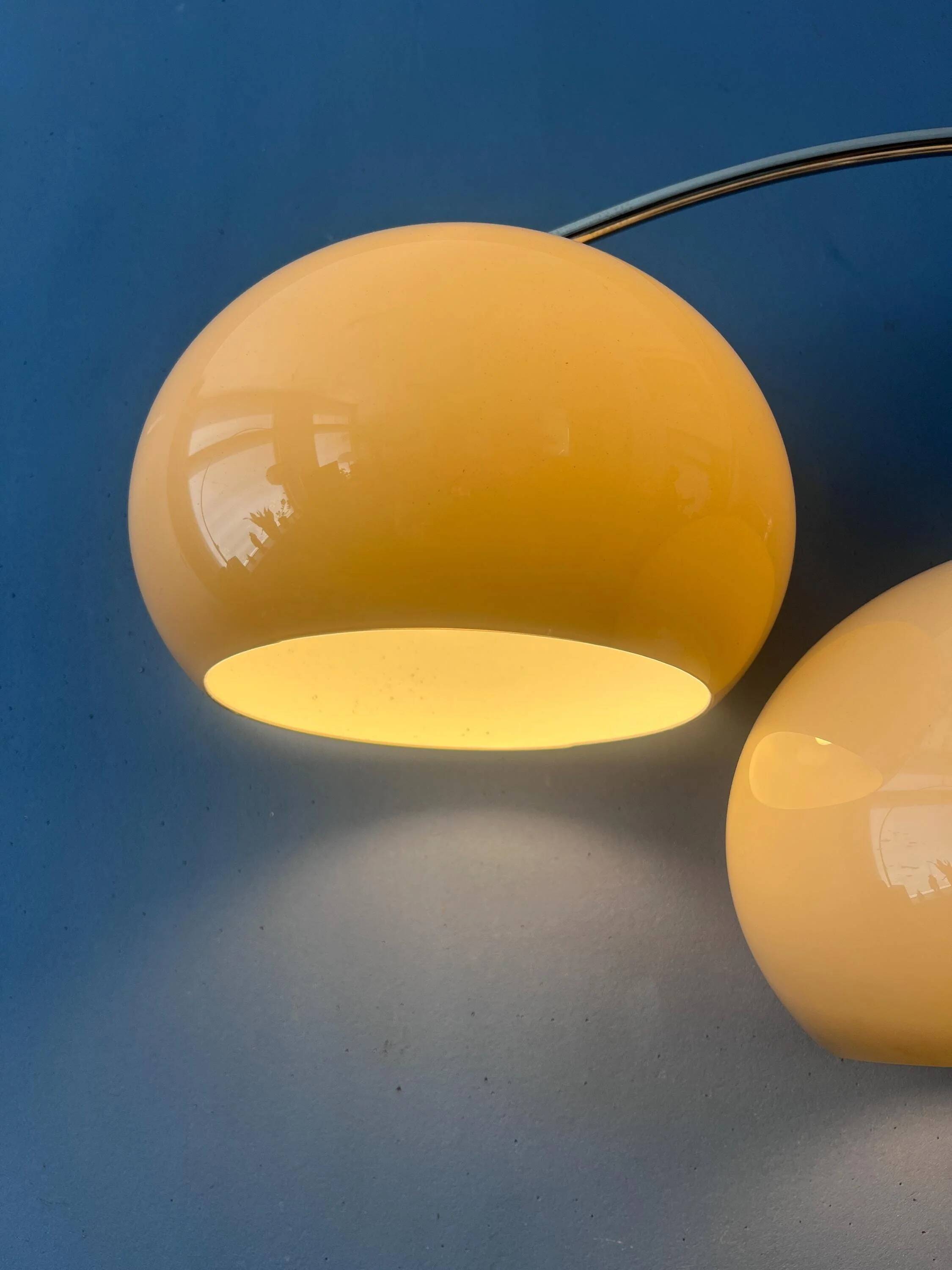 Dijkstra Mid-Century double arc mushroom floor lamp