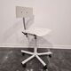 1980s Vintage Industrial Swivel Chair with Adjustable Backrest and Cas