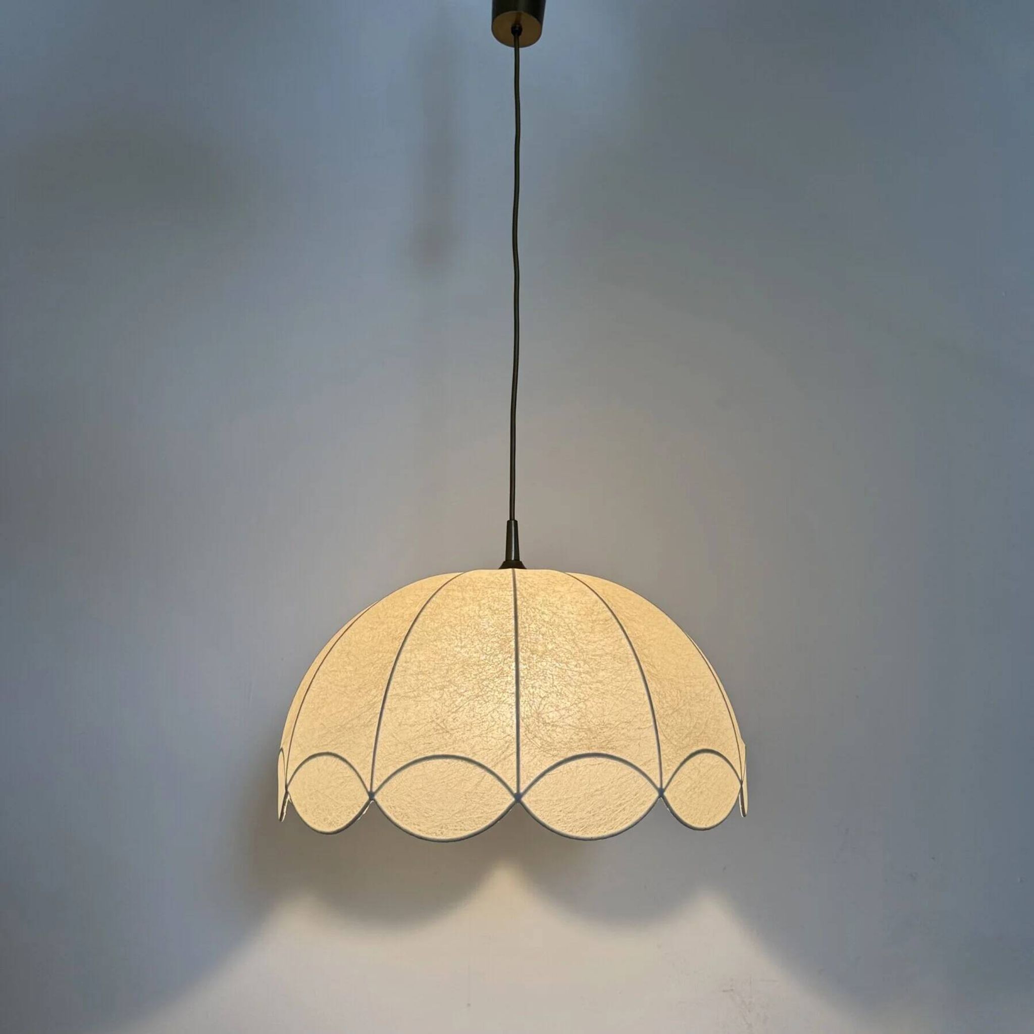 German mid-century "Cocoon" wavy chandelier by Goldkant, 1970s