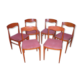 Suite de 6 chaises de style scandinave