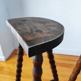 Pair of brutalist tripod stools 1960