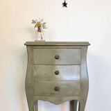 Old patinated bedside