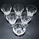 Lot 6 wine glasses cut crystal goblet with flat side Saint-Louis Béarn? Near Talleyrand 7.5