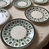 Boch La Louvière plates walnut model