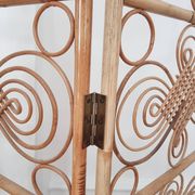Room divider / screen in rattan, modern Scandinavian style, Swedish, mid-1900s.