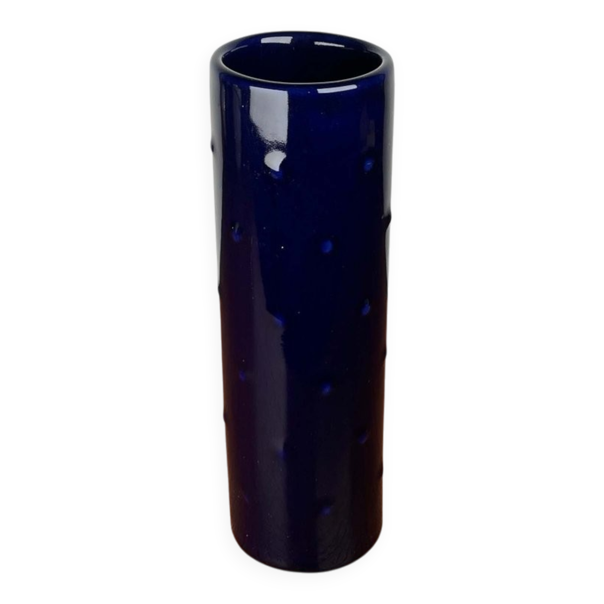 Cobalt blue ceramic vase from the Bangkok series by Melitta, mid-century, 1960s.
