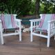 Pair of "hammock" armchairs by Robert Mallet Stevens