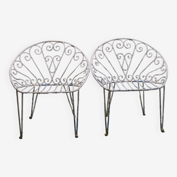 Pair of Garden Armchairs