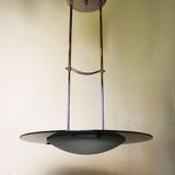 Modernist glass pendant light, 70s