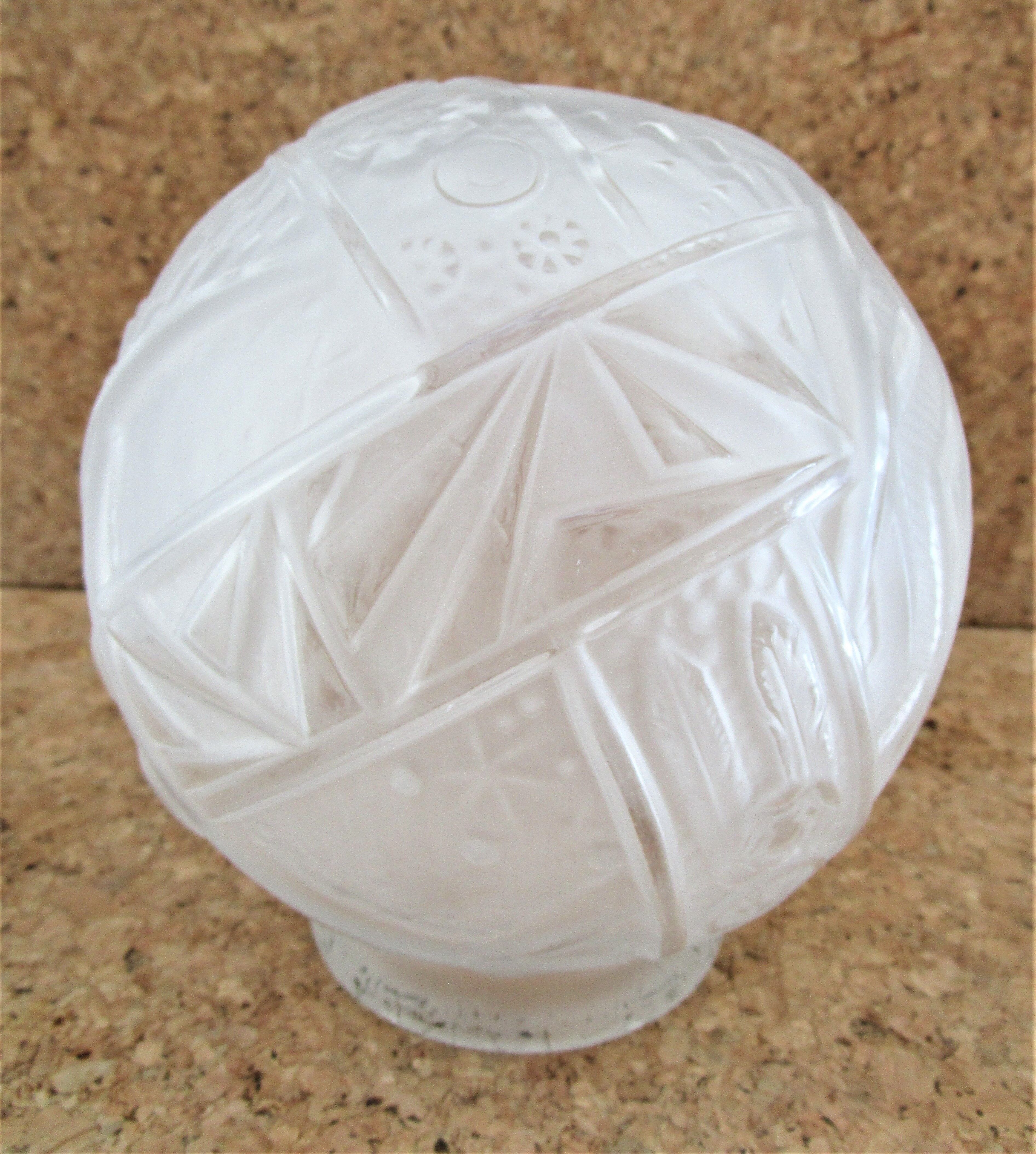 Globe glass ball Muller Brothers Art Deco 30s