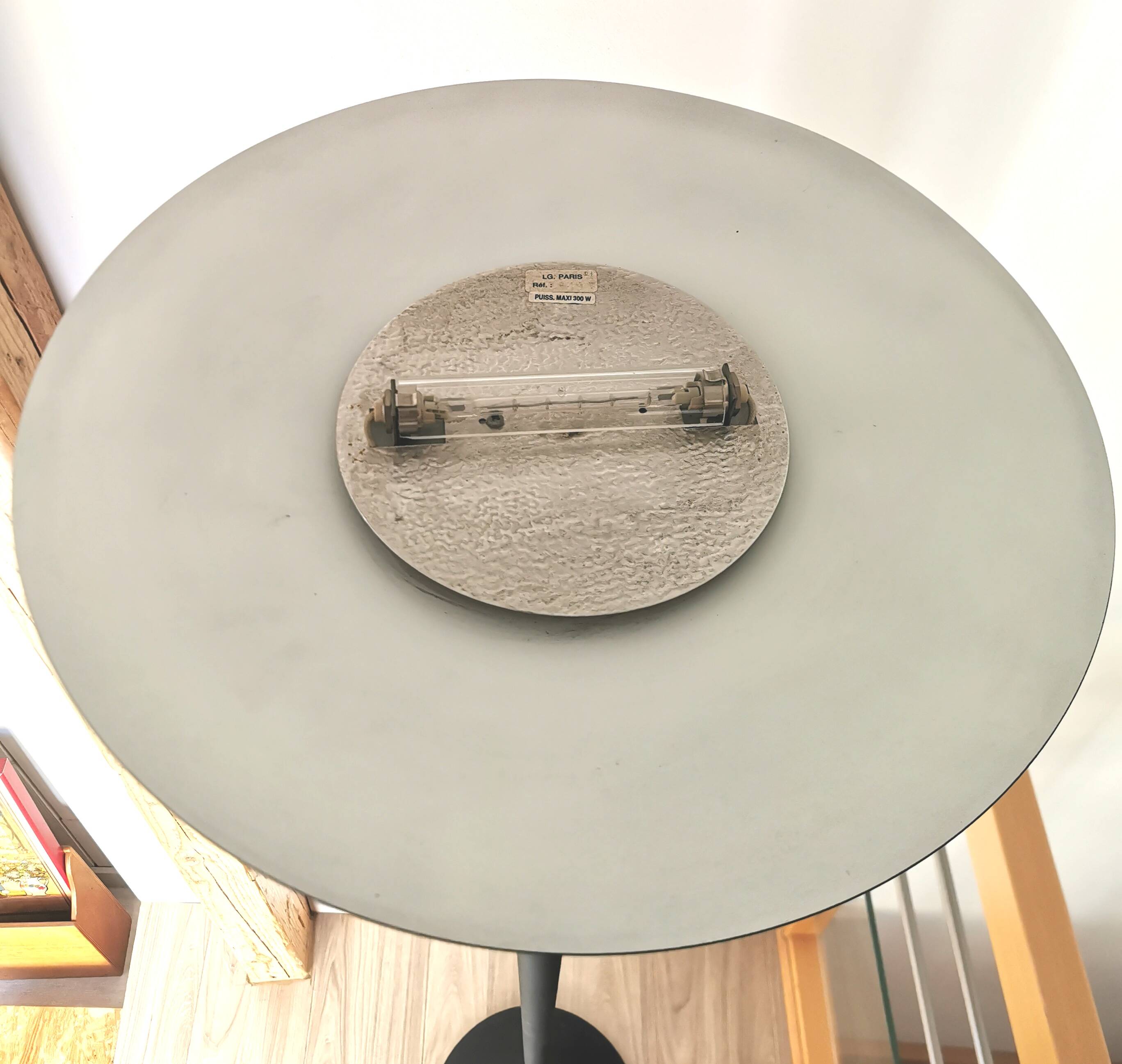 Art Deco lamp designed by Lucien Gau, Bugatti model