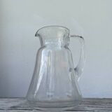 Art Deco glass pitcher