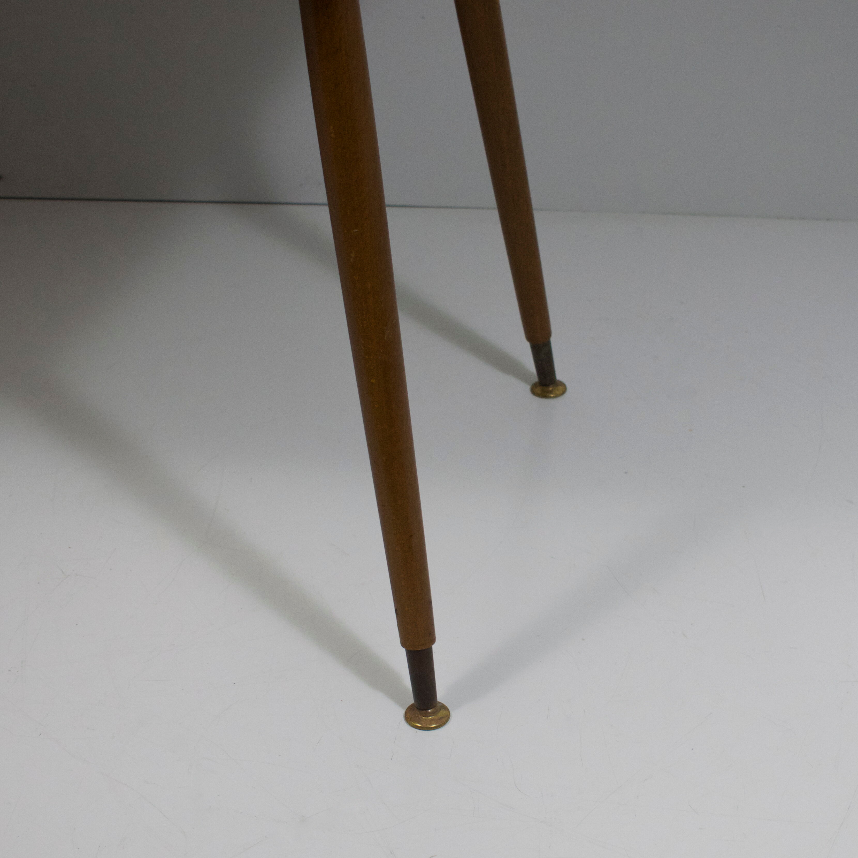 Wooden mosaic table vintage 1950-60