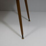 Wooden mosaic table vintage 1950-60
