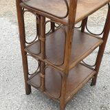 Rattan side table