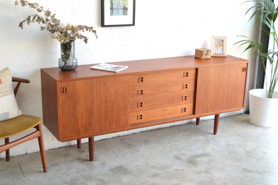 Teak sideboard by Clausen & Son * 196 cm