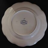 Sarreguemines earthenware plate with Marine decor late 19th century early 20th century