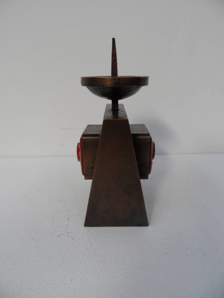Bougeoir vintage en bronze 1960