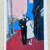 bold pastels in old photo - Canada 1949