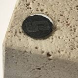 Sculpted travertine ashtray by Fratelli Manelli, Italian design 1970.