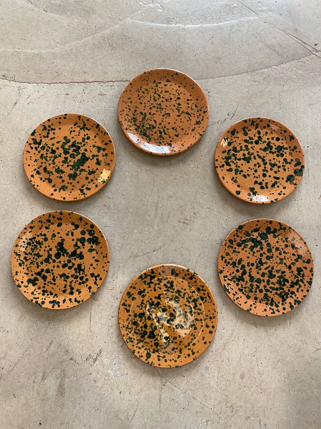 Terracotta dessert plates