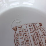 Longwy pedestal plate Henry II model