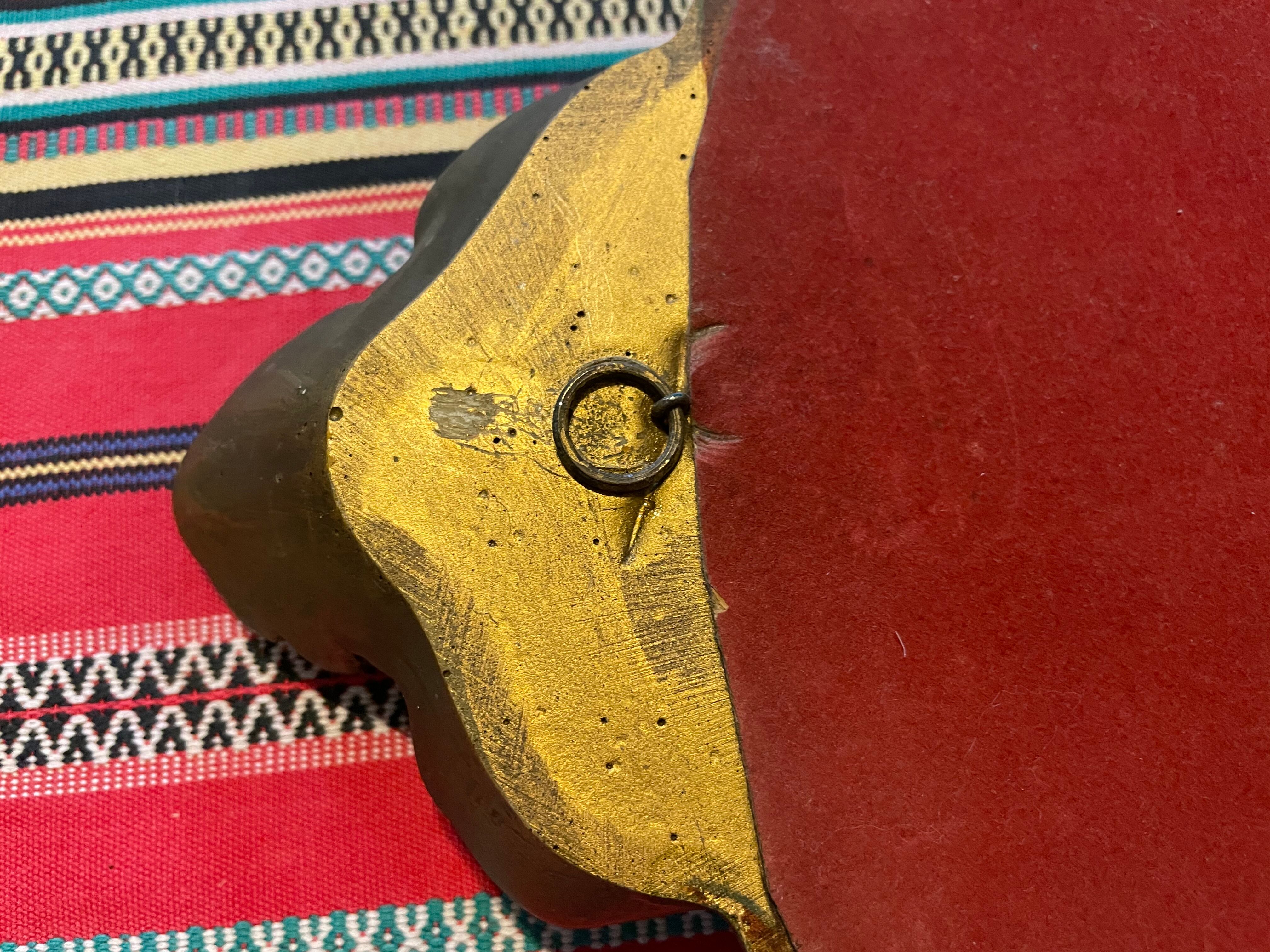 Mirror golden shell Louis XV 1960