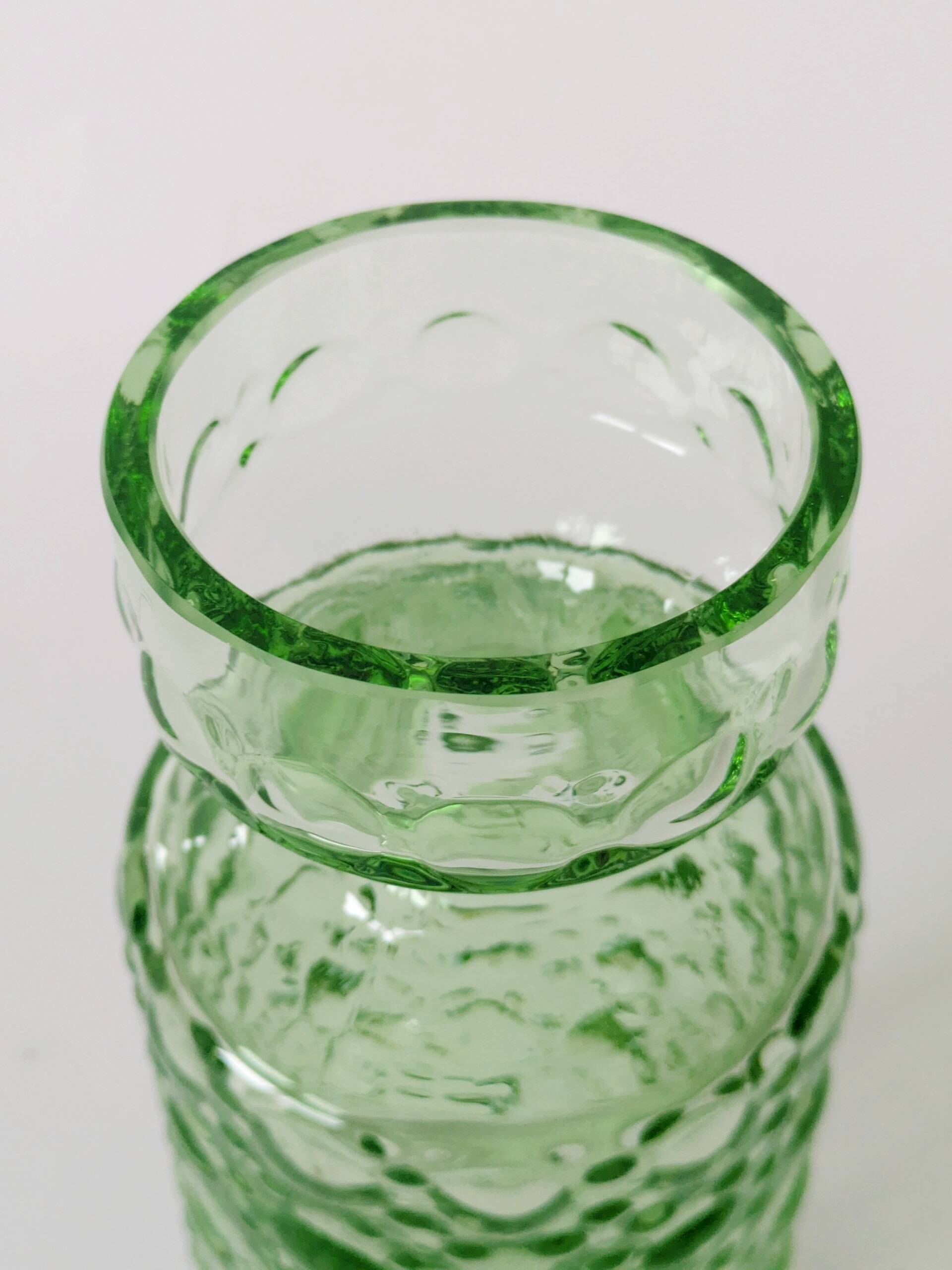 Vase à jacinthe vert, Herbert Kny, Allemagne, années 70