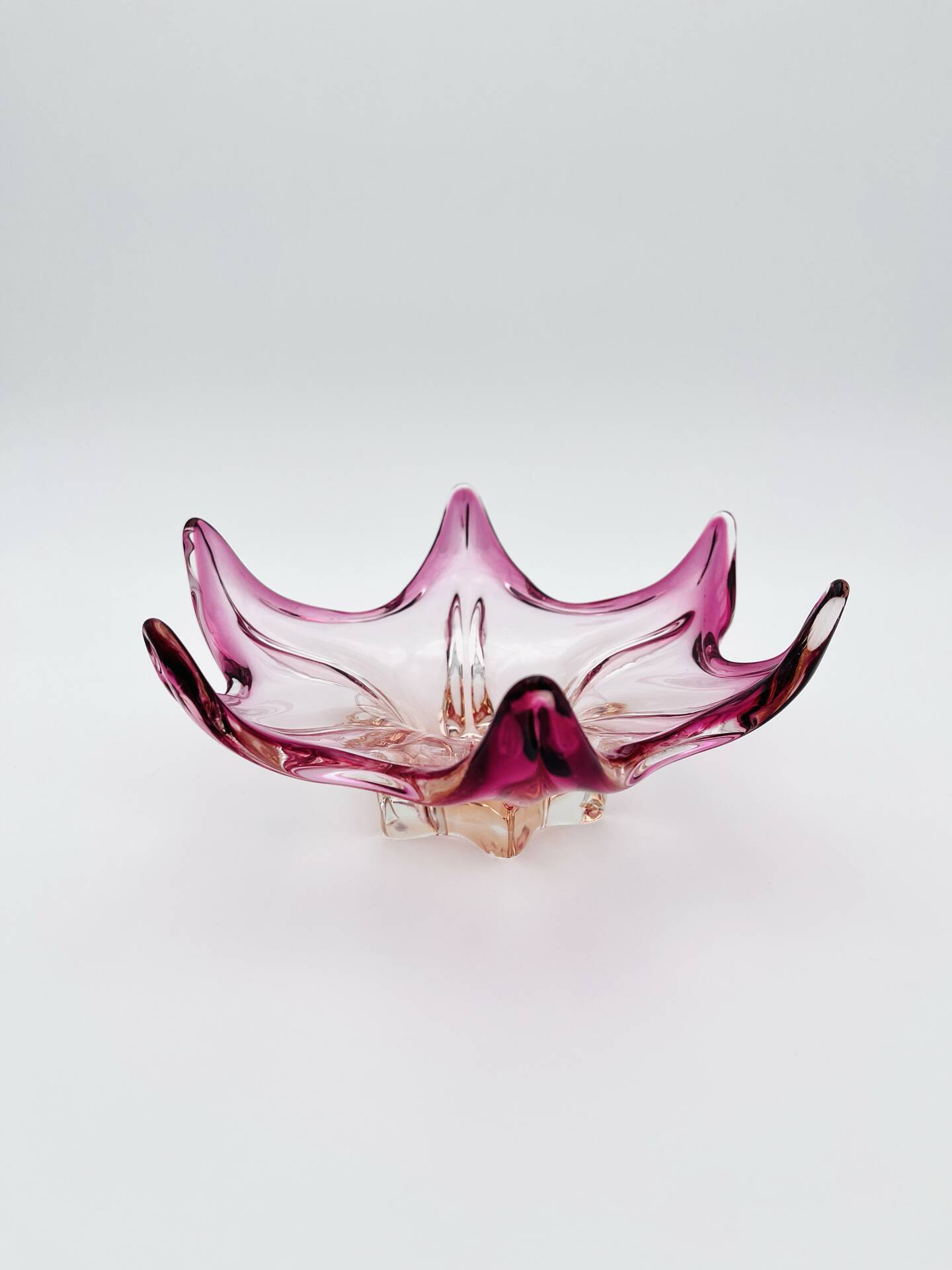 Murano Organic Cup - Peach & Fuchsia Gradient - Star 1960