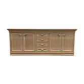 Vintage art deco style sideboard, 80s, pastel salom color