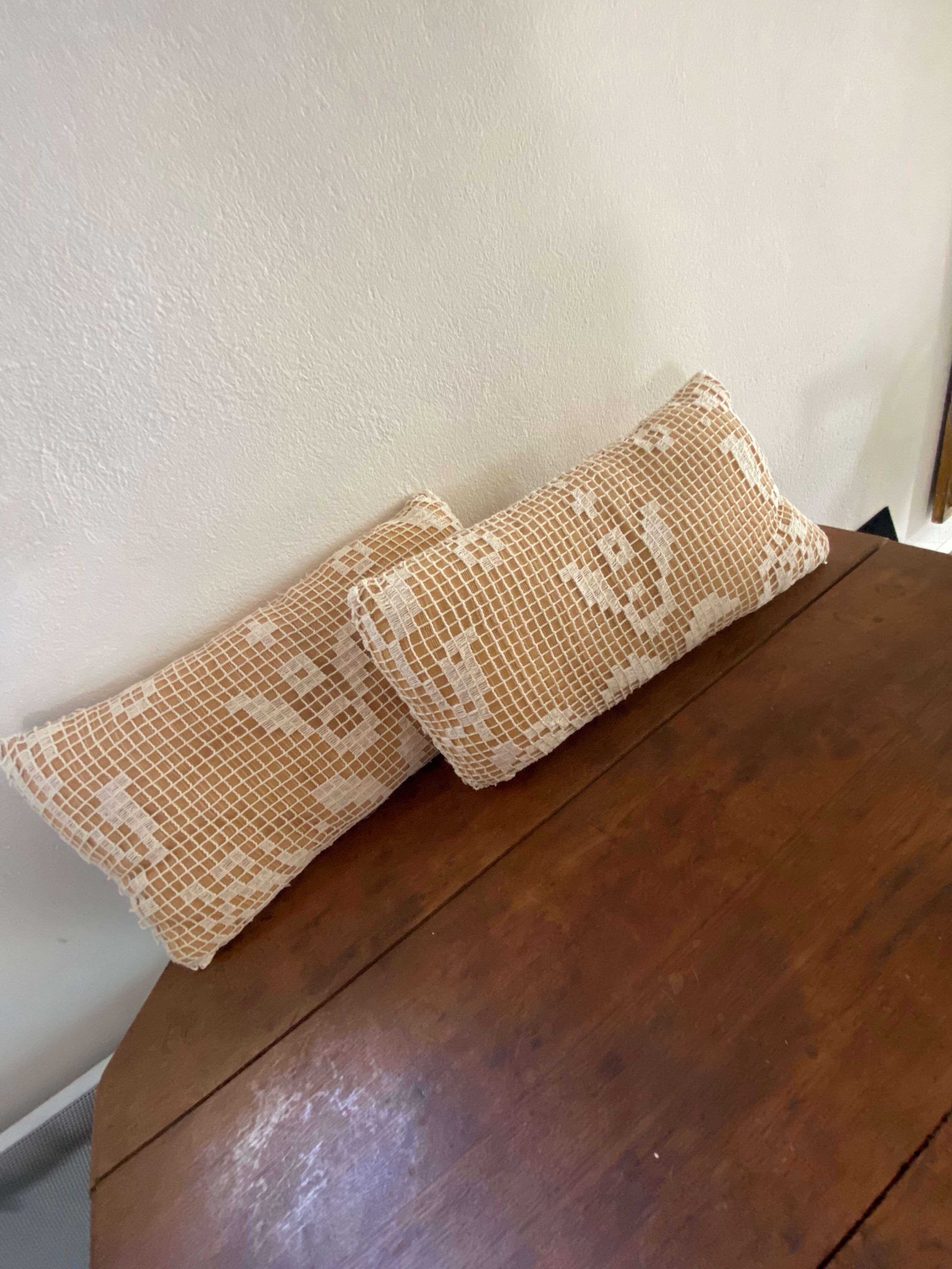 2 cushions in bohemian style